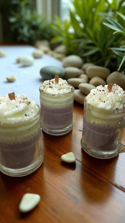 Cappuccino Soy Wax Candle – Hand-Poured Aromatherapy Delight