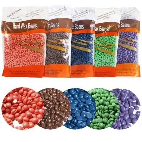 Hair Removing Hard Beans Wax Strip-less(random) 100 gram pack